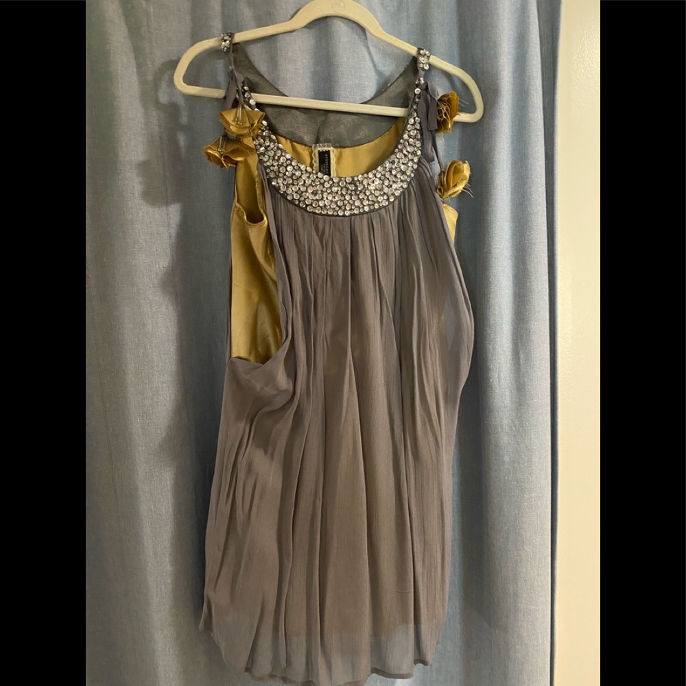 Anderson & Lauth Sequin Accented Layered Dress